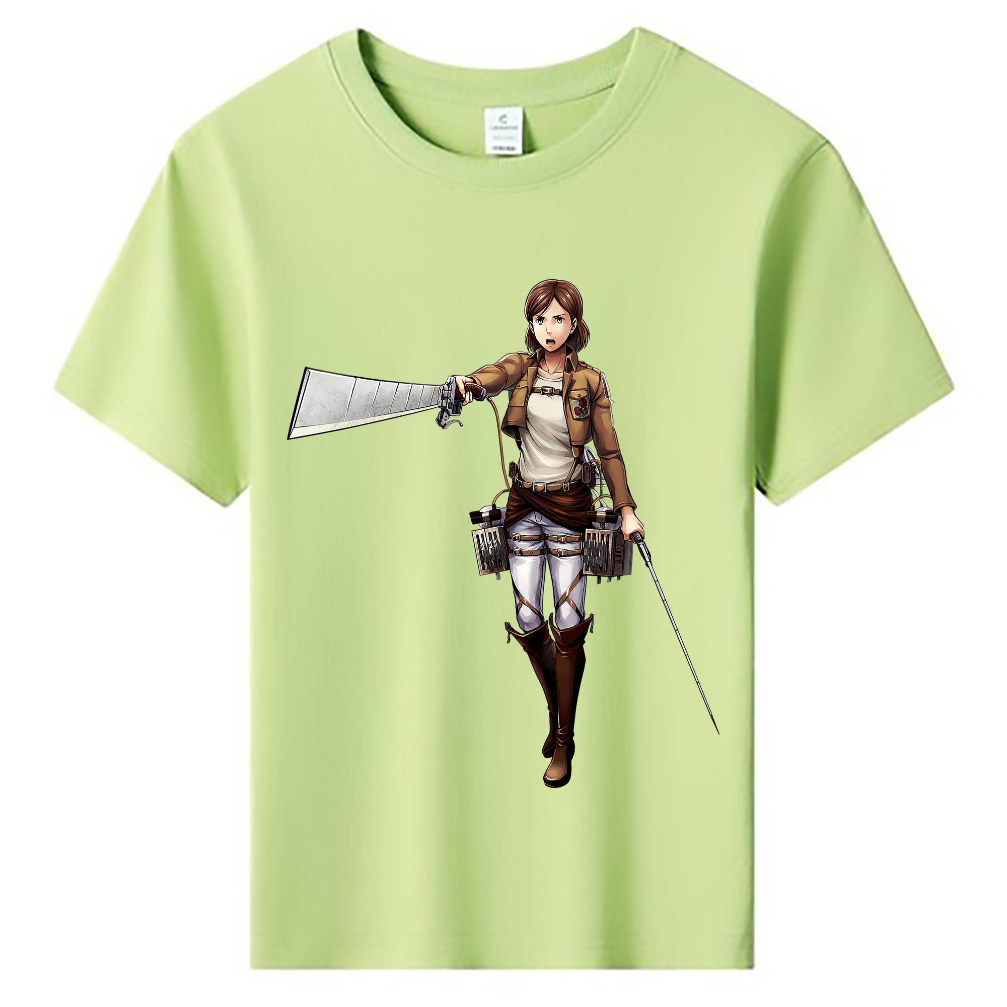（画像用） 進撃の巨人 Attack on Titan 綿100％キッズTシャツ（フロントプリント）